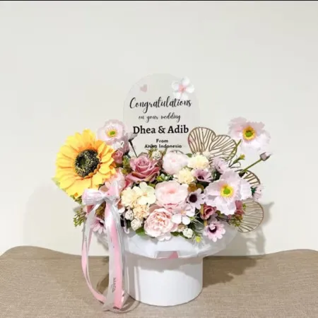 Bloom Box Akrilik Ucapan Wedding Babakan Ciparay